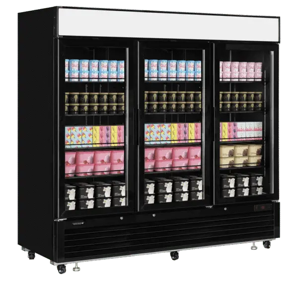 TEFCOLD LGF7500 Black Glass Door Display Freezer - Image 2