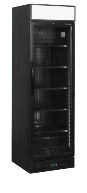 TEFCOLD CEV435CP BLACK Glass Door Merchandiser