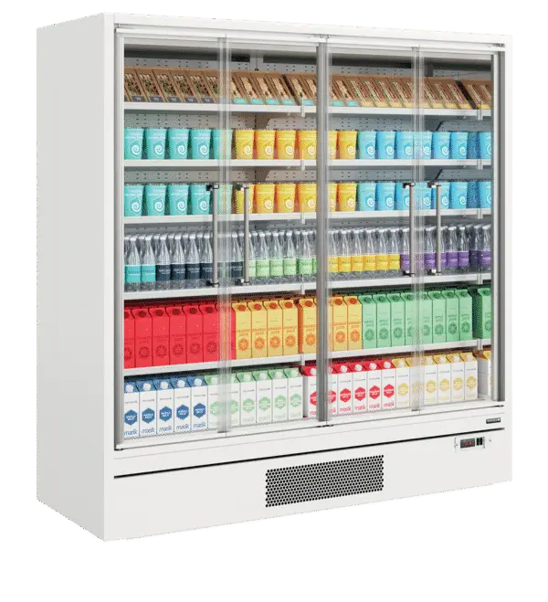 TEFCOLD Galaxy+ GP20FGD White Multideck With Doors - Image 2