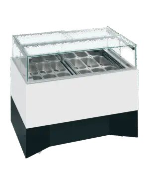 ISA DELTA RV Ventilated Scoop Ice Cream Display