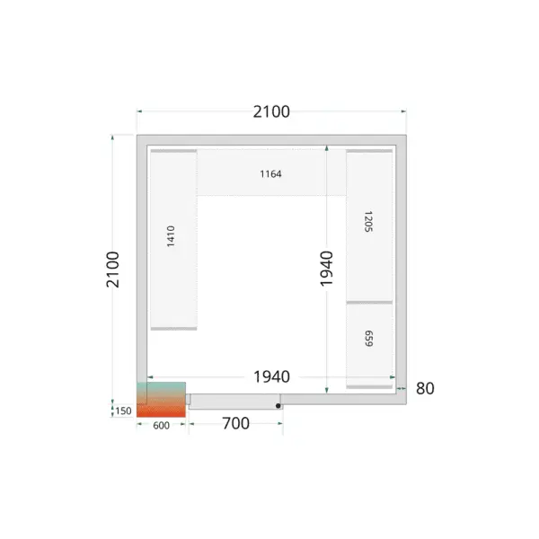 TEFCOLD CRPF2121 Shelf Kit CRPF2121