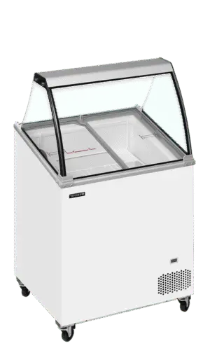 TEFCOLD IC201SCE + CANOPY Scoop Ice Cream Display