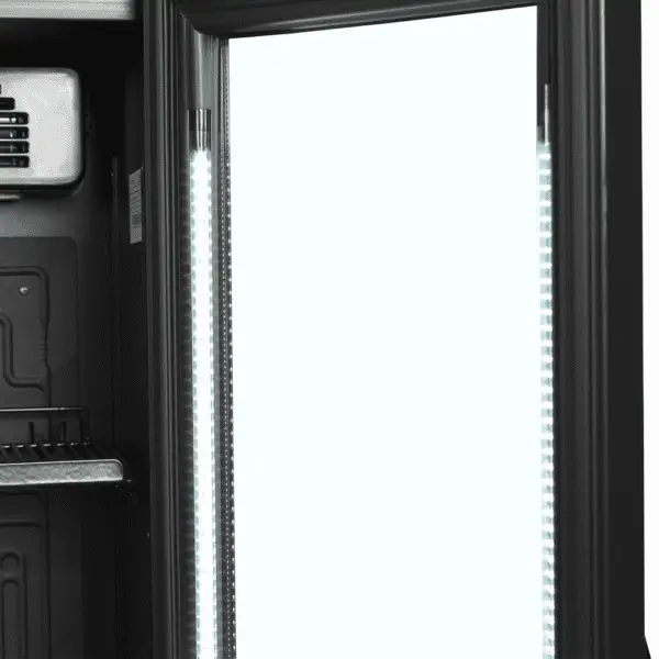 TEFCOLD FSC175H BLACK Slimline Glass Door Merchandiser - Image 3