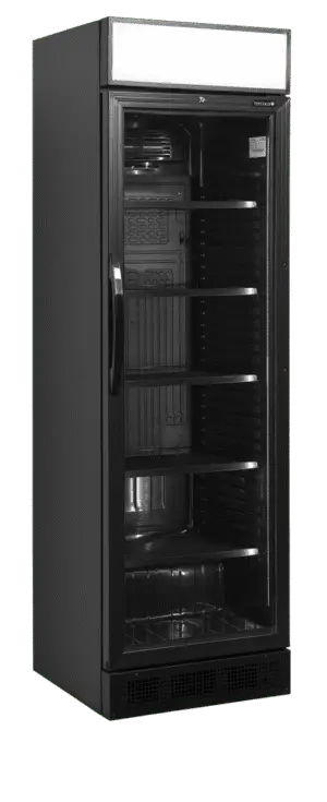 TEFCOLD CEV425CP BLACK Glass Door Merchandiser
