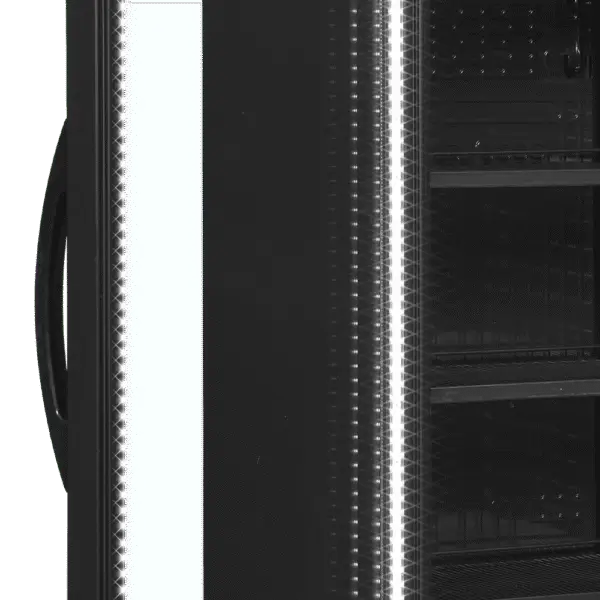 TEFCOLD CEV425 BLACK L/H Glass Door Merchandiser - Image 4