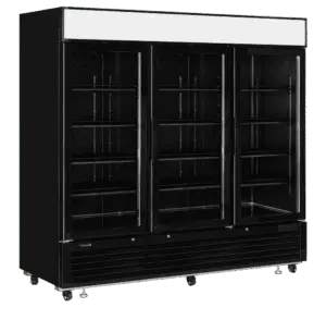 TEFCOLD LGF7500 Black Glass Door Display Freezer