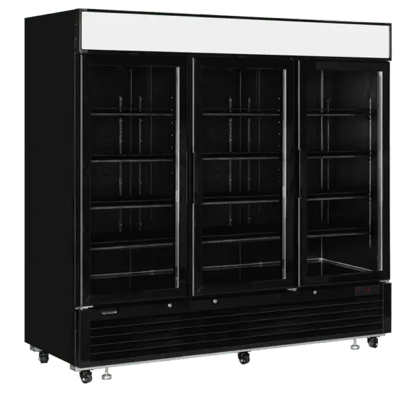 TEFCOLD LGF7500 Black Glass Door Display Freezer
