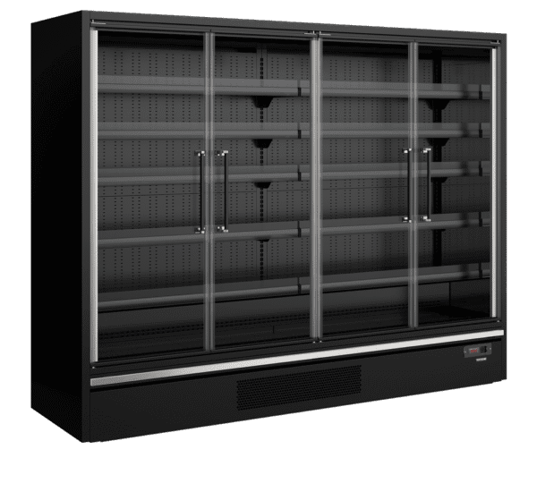 TEFCOLD Galaxy+ GP26FGD Black Multideck With Doors