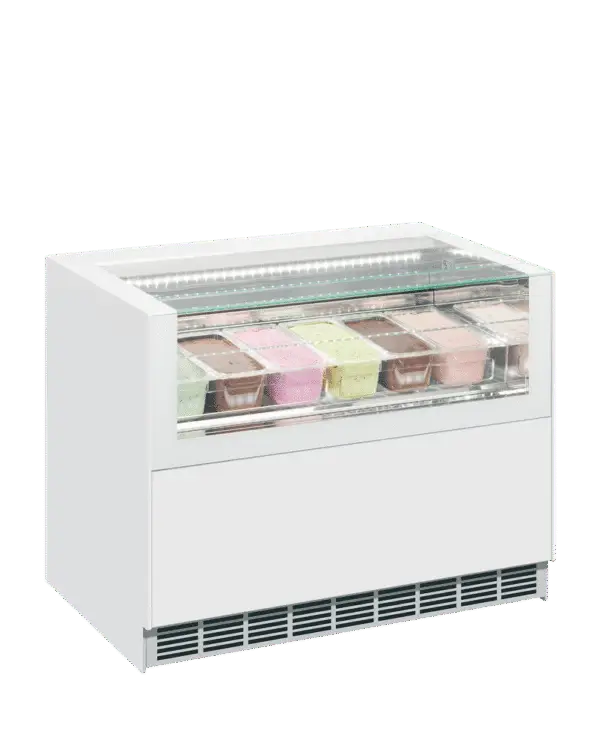 ISA ONESHOW FREE REGULAR Ventilated Scoop Ice Cream Display - Image 2