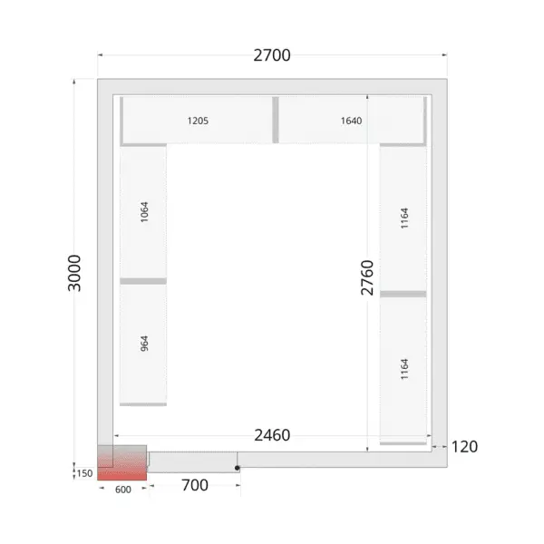 TEFCOLD Shelf Rack System Kit CRNF2730