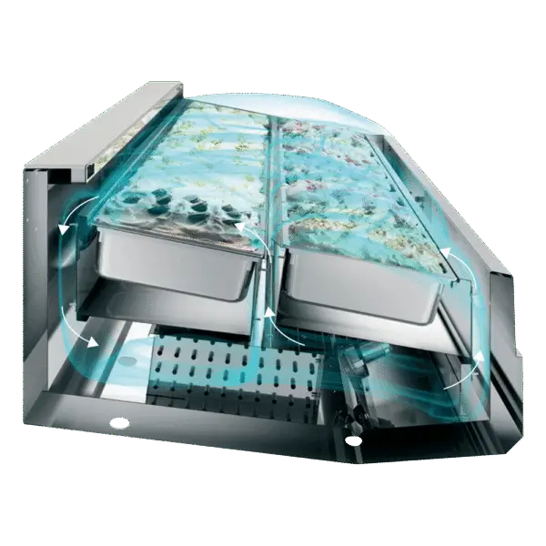 ISA SUPER CAPRI 18 Ventilated Scoop Ice Cream Display - Image 3