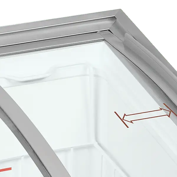 TEFCOLD IC101SCEB Sliding Curved Glass Lid Chest Freezer - Image 3