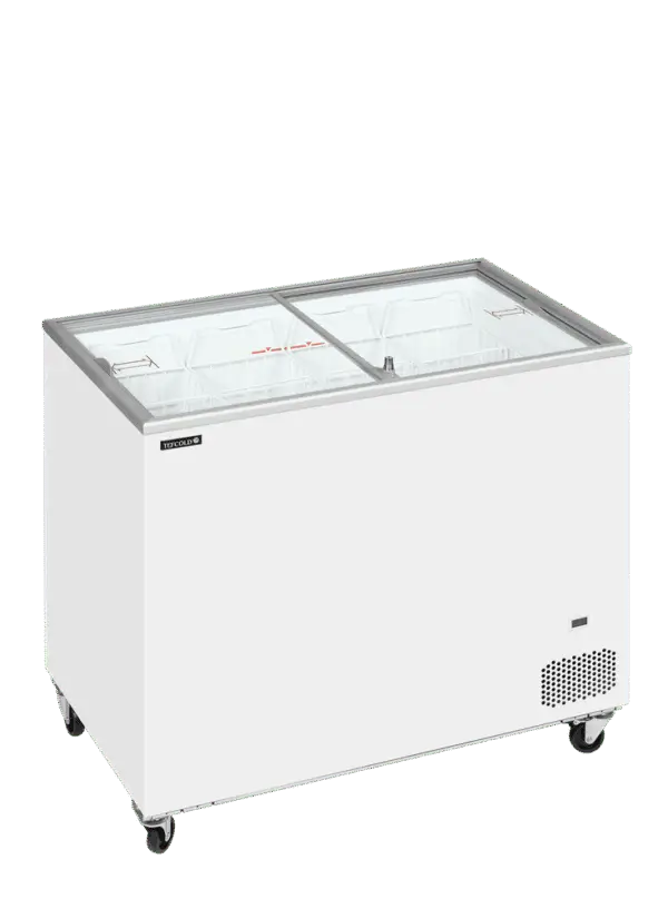 TEFCOLD IC301SC Sliding Flat Glass Lid Chest Freezer