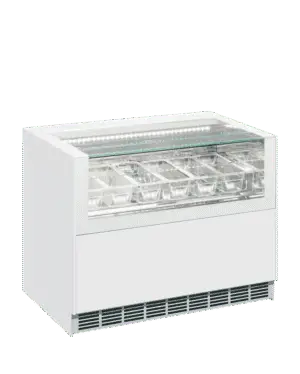 ISA ONESHOW FREE REGULAR Ventilated Scoop Ice Cream Display