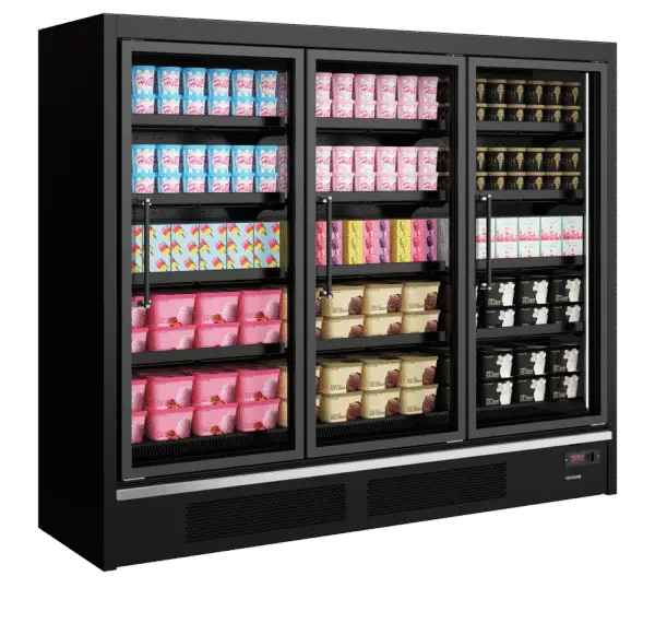 TEFCOLD Galaxy+ GPF3D Black Glass Door Freezer - Image 2