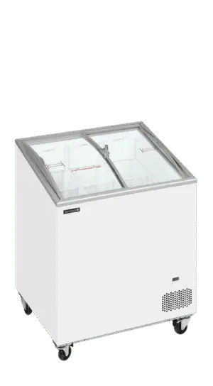 TEFCOLD IC201SCEB Sliding Curved Glass Lid Chest Freezer