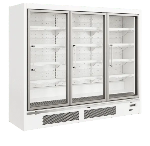 TEFCOLD Galaxy+ GPF3D White Glass Door Freezer