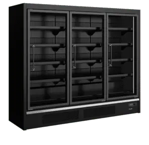 TEFCOLD Galaxy+ GPF3D Black Glass Door Freezer