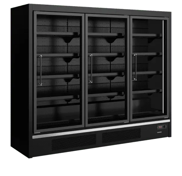 TEFCOLD Galaxy+ GPF3D Black Glass Door Freezer