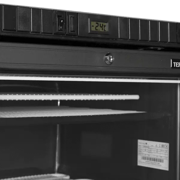 TEFCOLD UFSC371G Black Glass Door Display Freezer - Image 4
