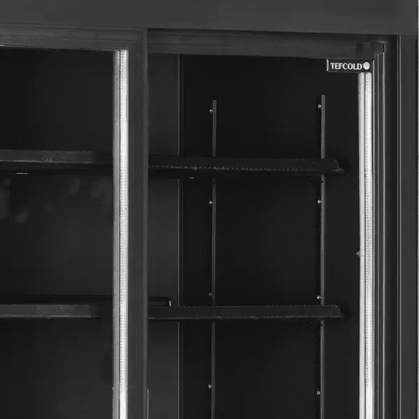 TEFCOLD FSC1000S BLACK Glass Door Merchandiser - Image 4