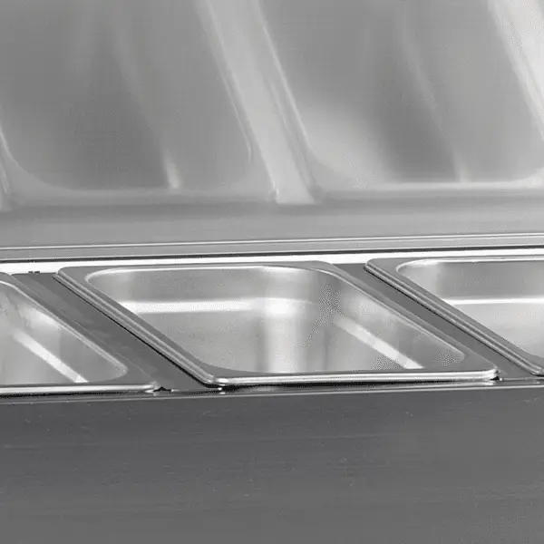 G-Line by TEFCOLD GVC33-120 S/S Gastronorm Topping Shelf  With Lid - Image 2