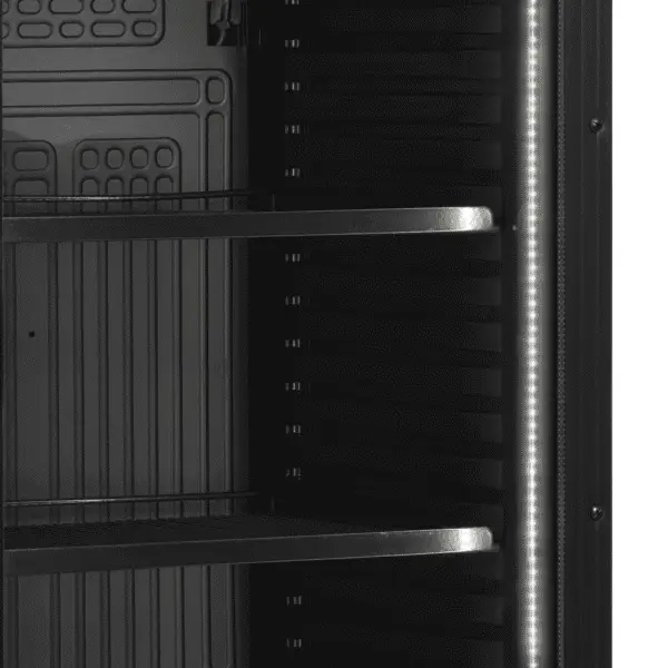 TEFCOLD CEV425 BLACK Glass Door Merchandiser - Image 3