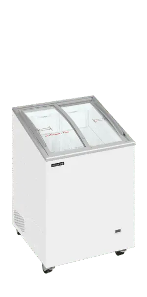 TEFCOLD IC101SCEB Sliding Curved Glass Lid Chest Freezer