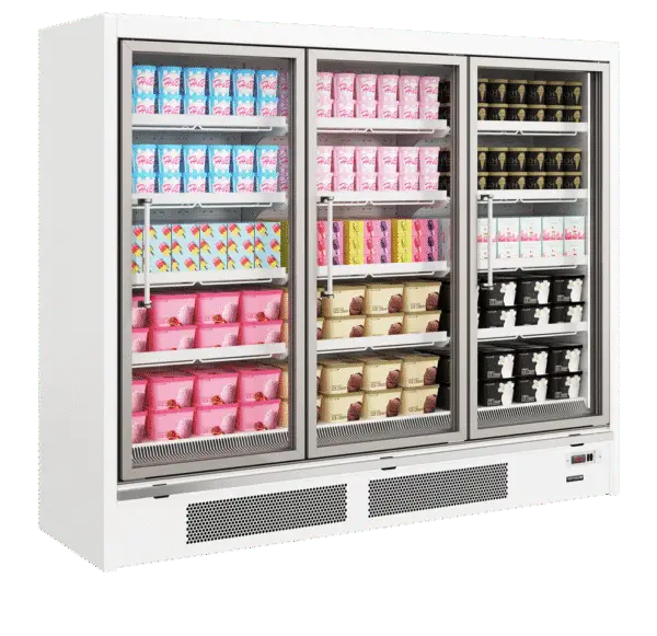 TEFCOLD Galaxy+ GPF3D White Glass Door Freezer - Image 2