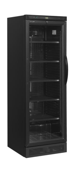 TEFCOLD CEV425 BLACK L/H Glass Door Merchandiser