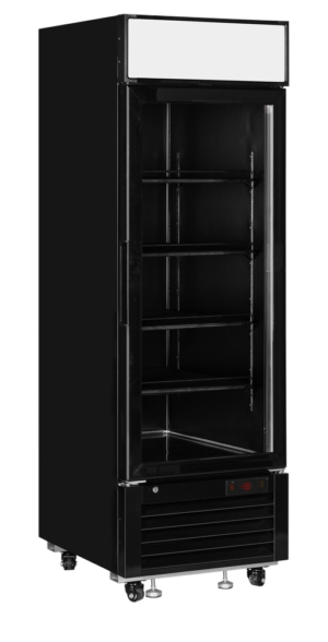 TEFCOLD LGF2500 Black Glass Door Display Freezer