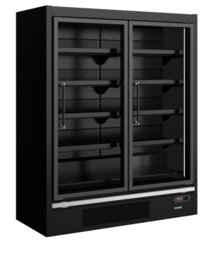 TEFCOLD Galaxy+ GPF2D Black Glass Door Freezer