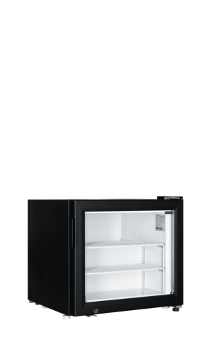 TEFCOLD UF50G Black Glass Door Display Freezer