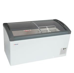 Elcold FOCUS 131 (ECO DESIGN) Sliding Curved Glass Lid Chest Freezer