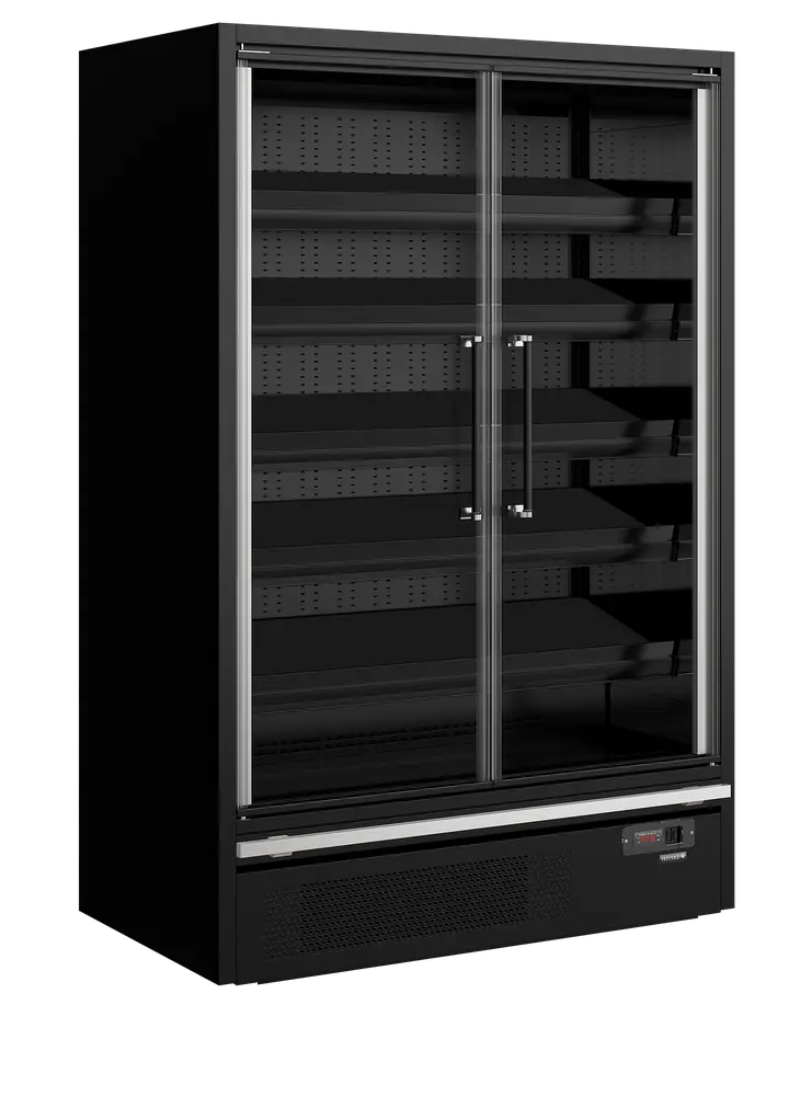 TEFCOLD Galaxy+ GP14FGD Black Multideck With Doors