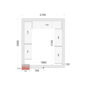 TEFCOLD Shelf Rack System Kit CRNF2124