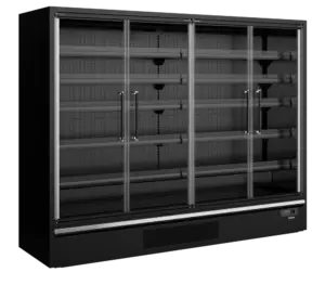 TEFCOLD Galaxy+ GP26FGD Black Multideck With Doors