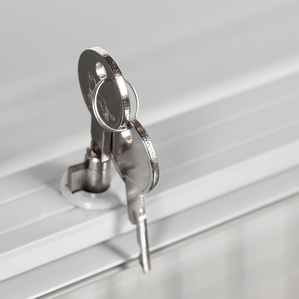 TEFCOLD NIC101CP Sliding Curved Glass Lid Chest Freezer - Image 4