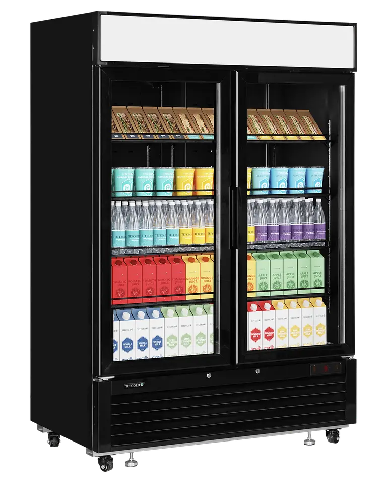TEFCOLD LGC5000 Black Glass Door Merchandiser - Image 2