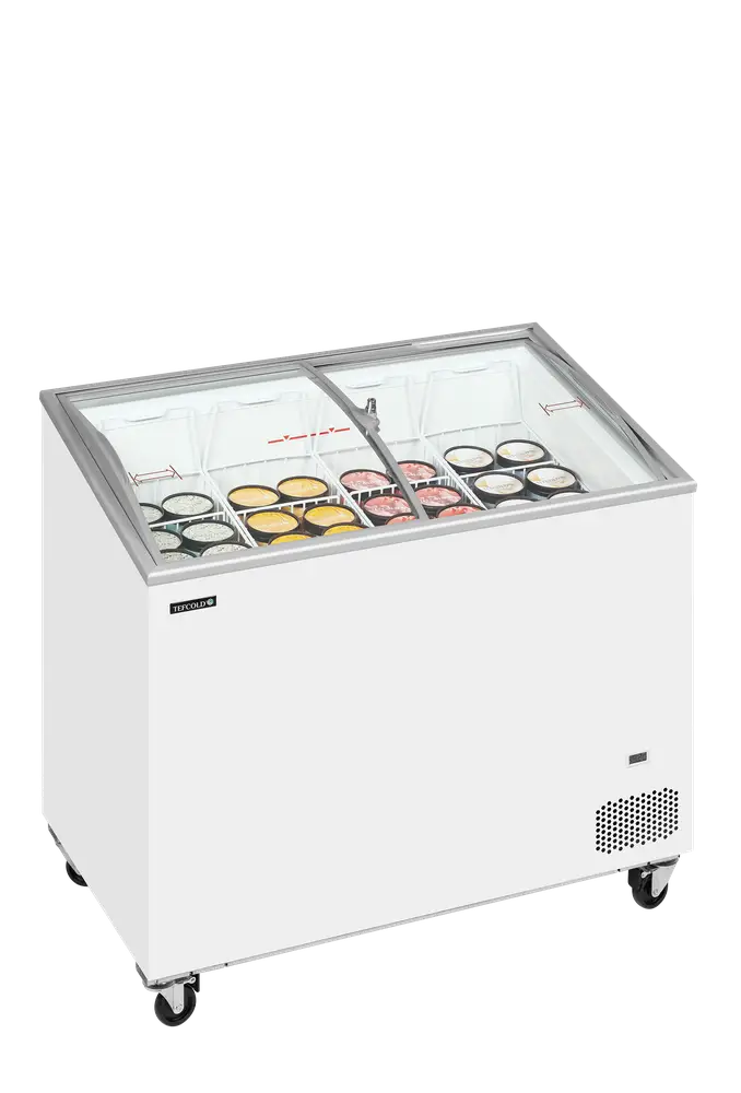 TEFCOLD IC302SCEB Sliding Curved Glass Lid Chest Freezer - Image 2