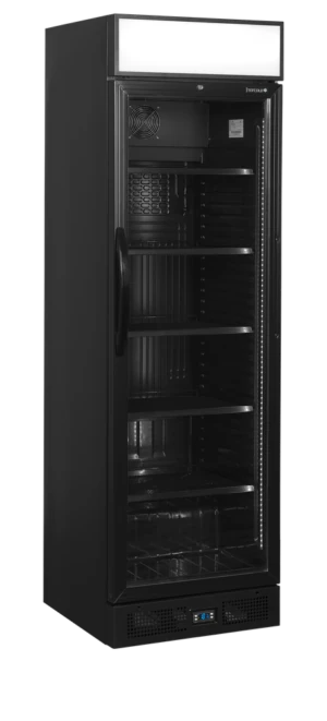 TEFCOLD CEV435CP BLACK Glass Door Merchandiser