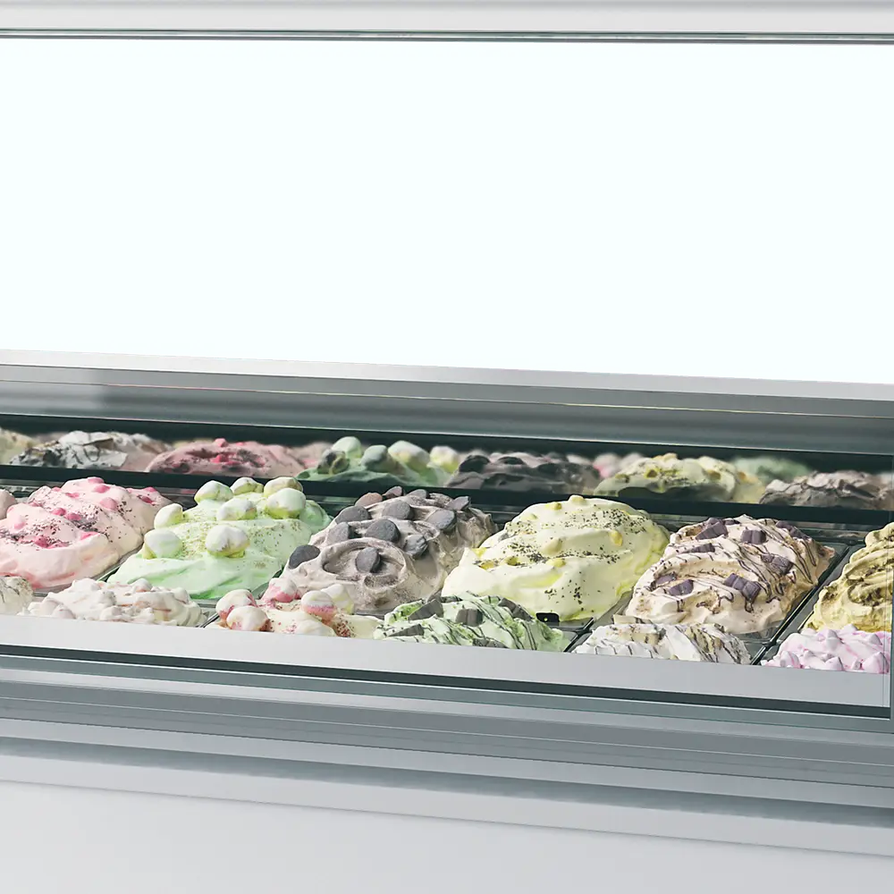 ISA MILLENNIUM LX16 Ventilated Scoop Ice Cream Display - Image 2