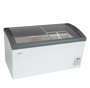 Elcold FOCUS 131 (ECO DESIGN) Sliding Curved Glass Lid Chest Freezer