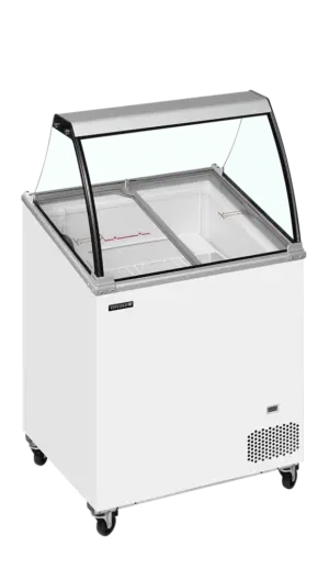 TEFCOLD IC201SCE + CANOPY Scoop Ice Cream Display