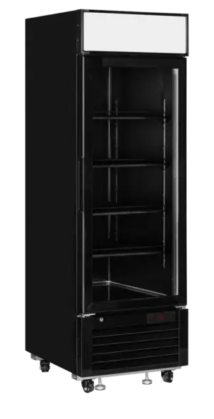 TEFCOLD LGF2500 Black Glass Door Display Freezer