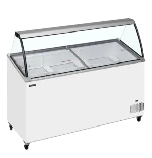TEFCOLD IC501SCE + CANOPY Scoop Ice Cream Display