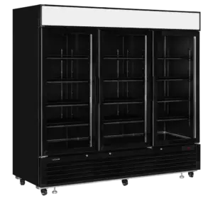 TEFCOLD LGF7500 Black Glass Door Display Freezer