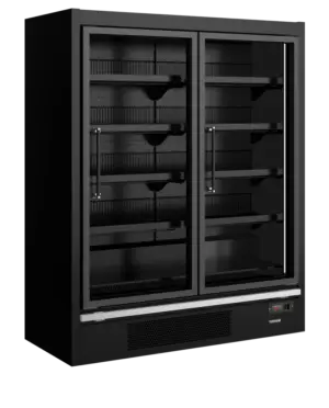 TEFCOLD Galaxy+ GPF2D Black Glass Door Freezer