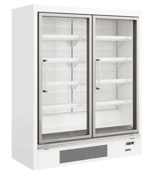TEFCOLD Galaxy+ GPF2D White Glass Door Freezer