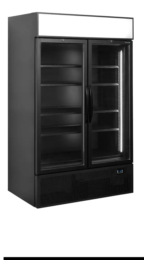 TEFCOLD FSC1200H BLACK Glass Door Merchandiser